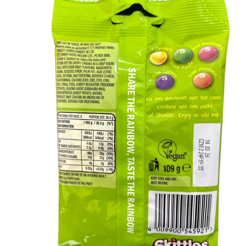 Skittles Crazy Sours 109g