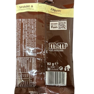 M&amp;M’s Chocolate 82g
