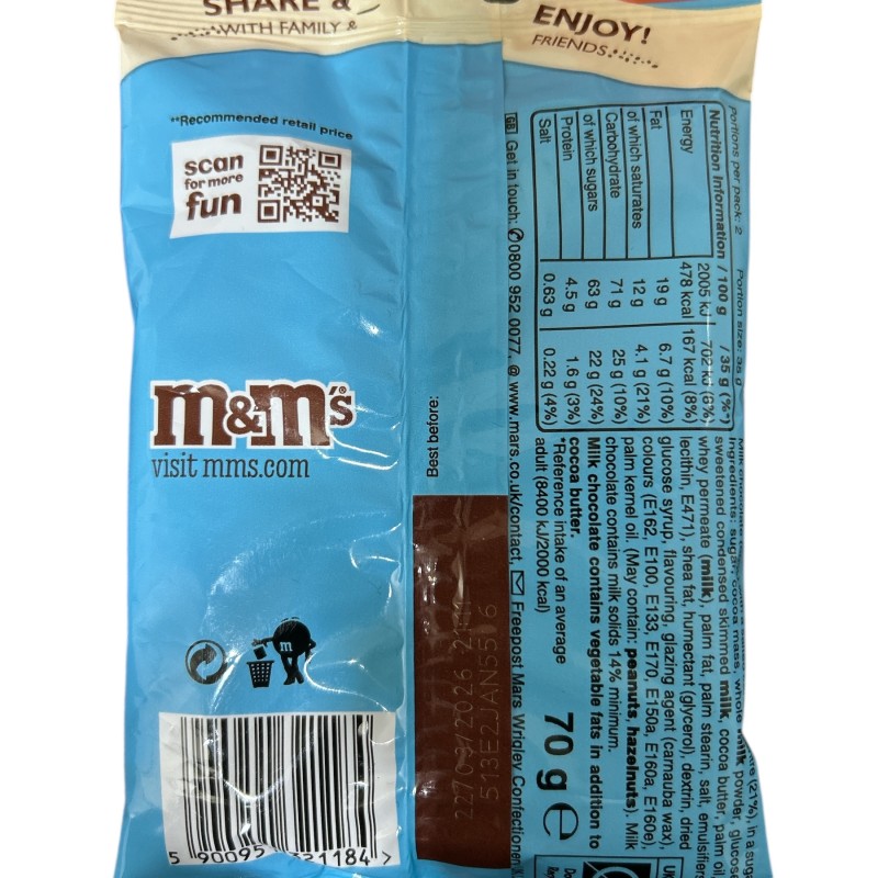 M&amp;M’s Salted Caramel 82g