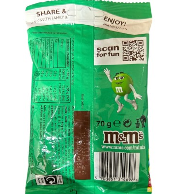 M&amp;M’s minins Chocolate 82g
