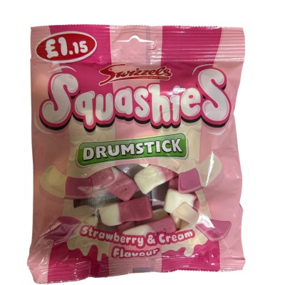 Swizzels Squashies Drumstick Strawberry Cream 120g