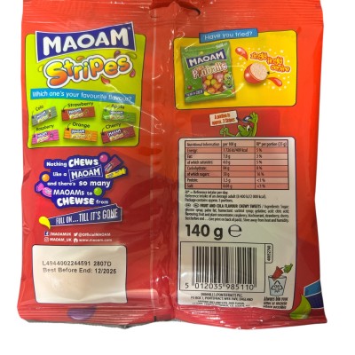 Maoam Stripes Chews 140g