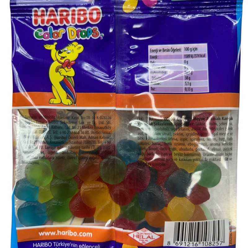 Haribo Color Drops Halal 80g