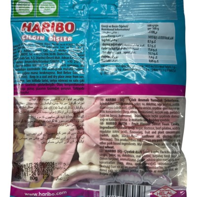 Haribo Cilgin Disler Halal 80g