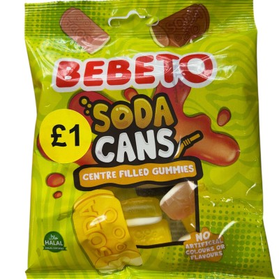 Bebeto Soda Cans Halal 150g