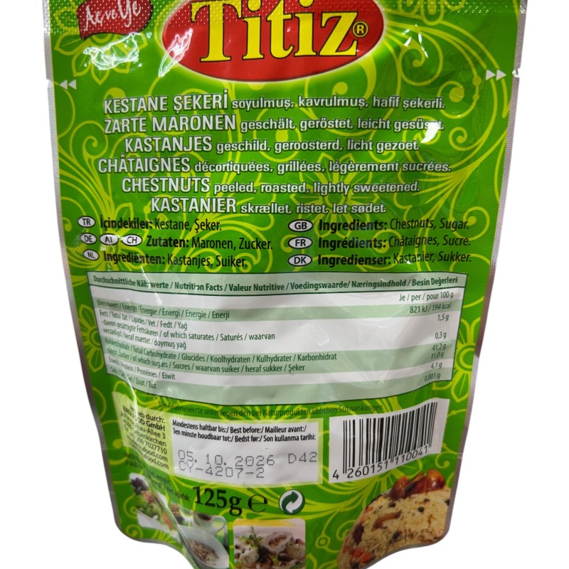 Titiz Kestane Seker Halal 125g