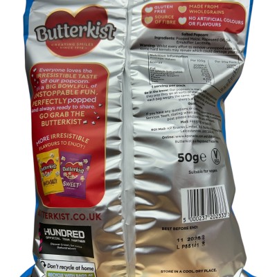 Butterkist Salted Popcorn 50g