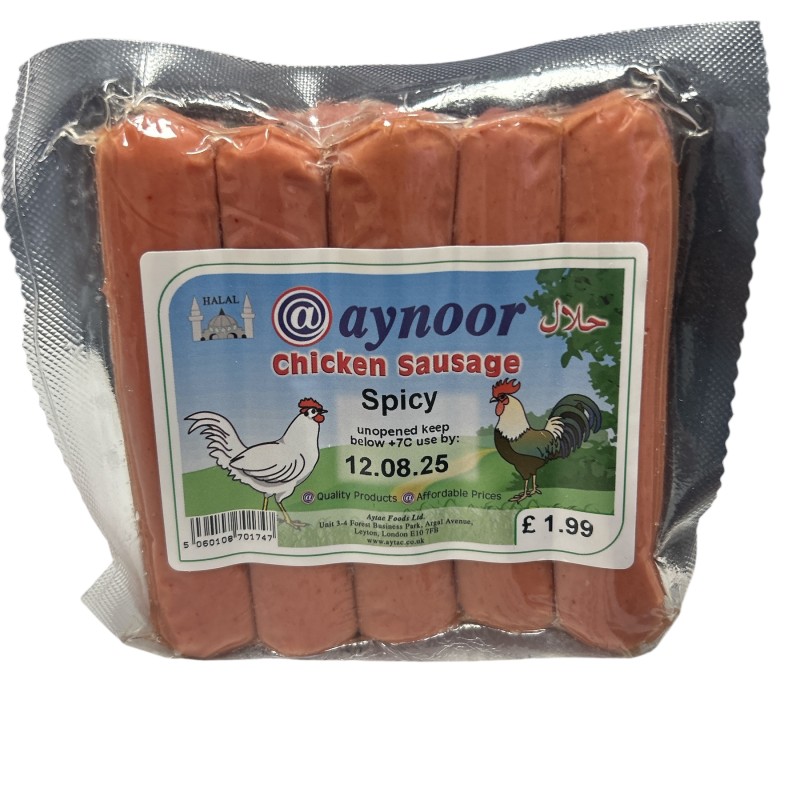 Aynoor Chicken Sausage Spicy 300g