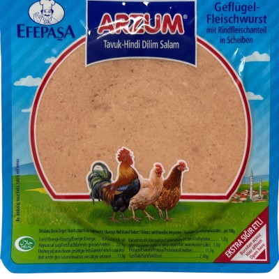 Efepasa Arzum Chicken &amp; Turkey Sliced Salam 150g