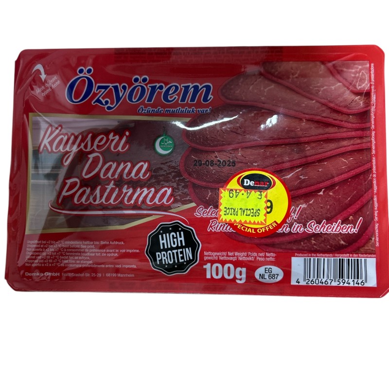Ozyorem Kayseri Dana Pastirma