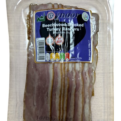 Aynoor Beechwood Smoked Turkey Rashers 130g