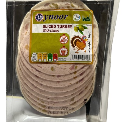 Aynoor Sliced Turkey With Olives 130g